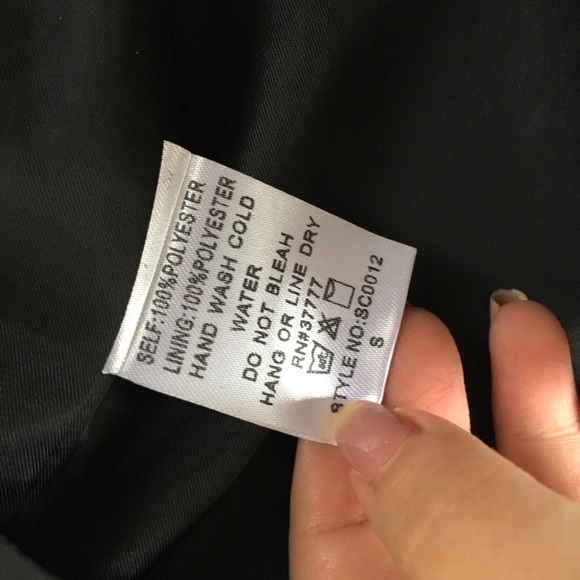 NWT Renee c. Black Windbreaker S - Picture 6 of 6